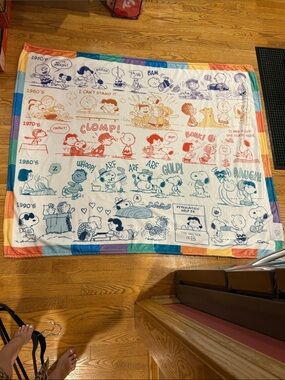 Hallmark Peanuts 75th Anniversary Throw Blanket